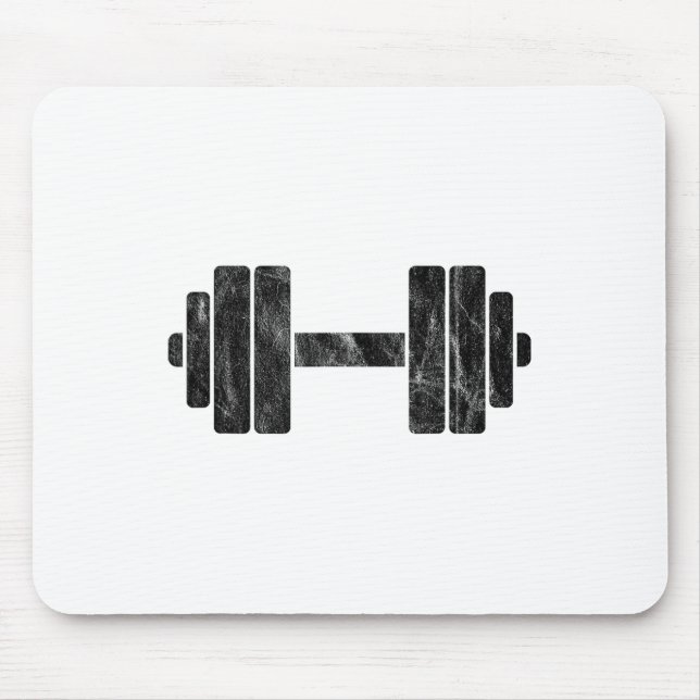 Hantelminimalism - Viktlyftning Och Kroppsbyggande Musmatta (Framsidan)