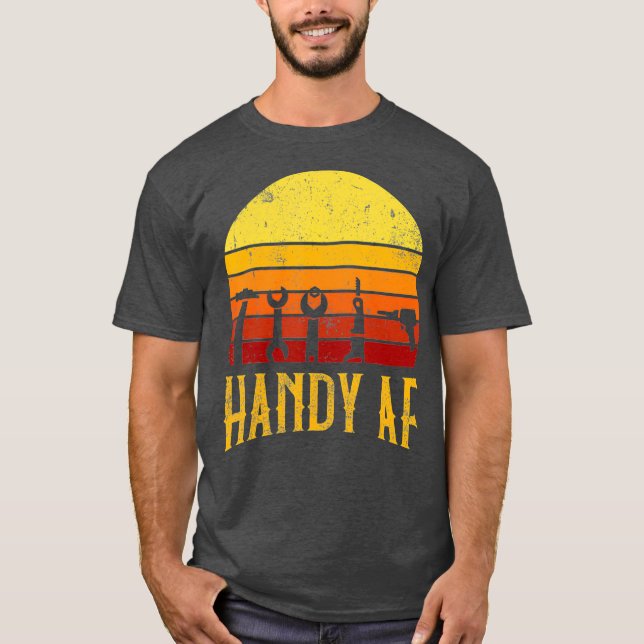 Hantera AF-Handyman, mekanisk effekt för träbearbe T Shirt (Framsida)