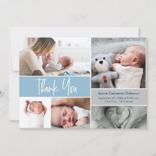 Hantera foton Baby Shower Blue - Tack Meddelande