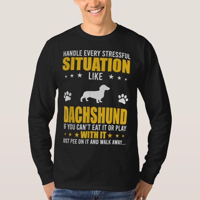 Hantera häftande situationsfasade Hundälskare T Shirt (Framsida)