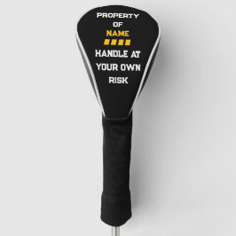 Hantera med din egen risk Golf Head Cover