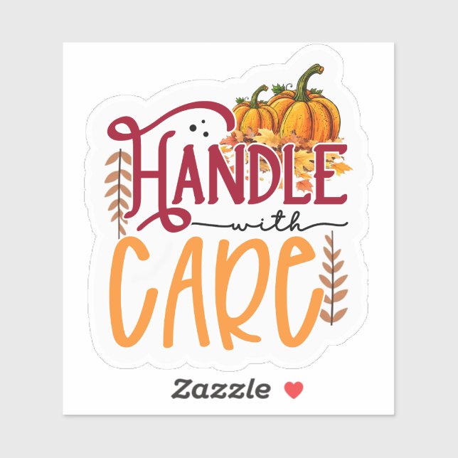 Hantera med hjärtat klistermärken (Ark)