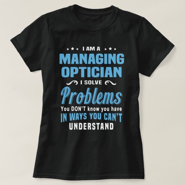 Hantera Optiker T Shirt (Design framsida)