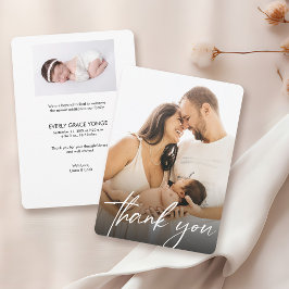 Hantera skript Flicka Photos Baby-dusch Tack Kort