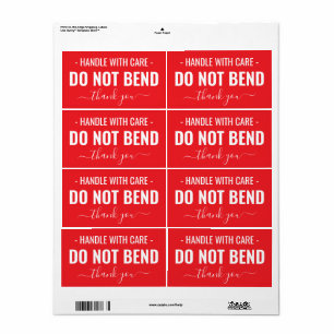 Hantera varsamt - Böj ej försändelsenetiketterna Fraktsedel