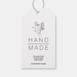 Hanterad botanisk Bouquet-Blommigt-utandning Presentetikett