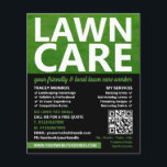 Hanterad Gräsmatta, Gräsmatta Flygblad<br><div class="desc">Mowed Gräsmatta,  Gräsmatta Care Services Advertising Flyer från Affärskort Store.</div>