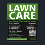 Hanterad Gräsmatta, Gräsmatta Flygblad<br><div class="desc">Mowed Gräsmatta,  Gräsmatta Care Services Advertising Flyer från Affärskort Store.</div>