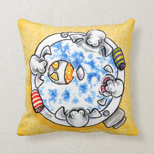 Hanterar Hett Tub-Roligt av annan typ än Leash Art Kudde