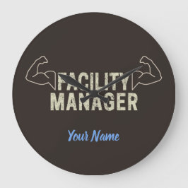 Hanterare för anläggningen eller redaktör och expe stor klocka