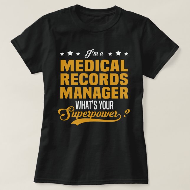 Hanterare för medicinska poster t shirt (Design framsida)