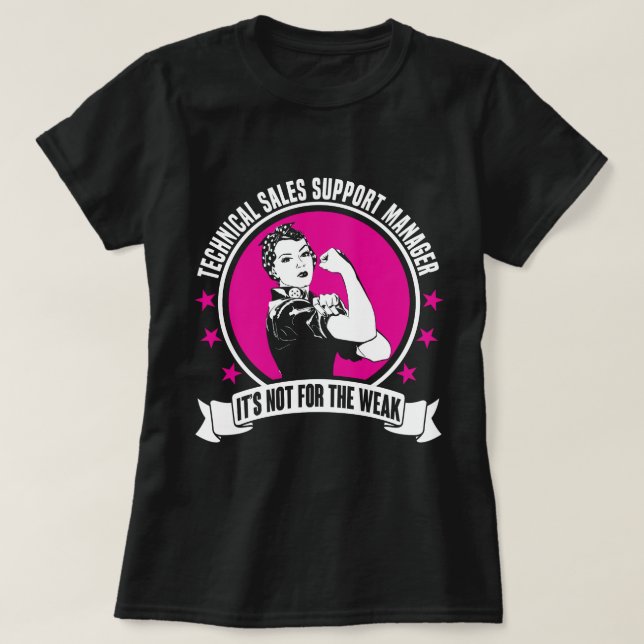 Hanterare för teknisk säljsupport t shirt (Design framsida)
