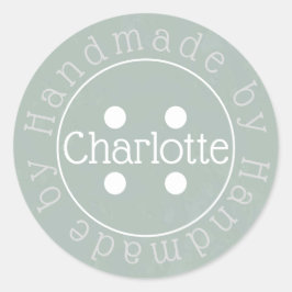 Hanteras med hjälp av papper etikett för syningskn