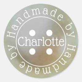 Hanteras med hjälp av papper etikett för syningskn