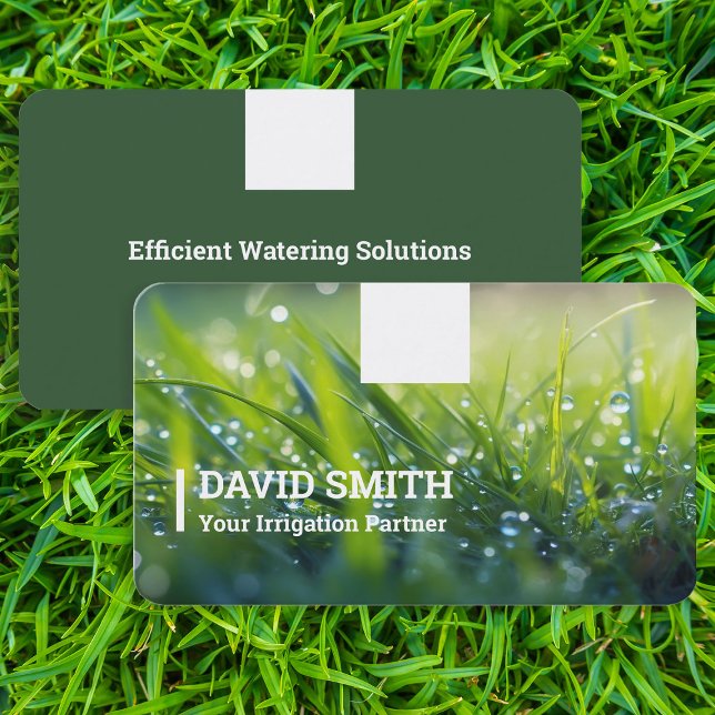 Hantering av bevattning Vatten Visitkort (Irrigation Business Cards)