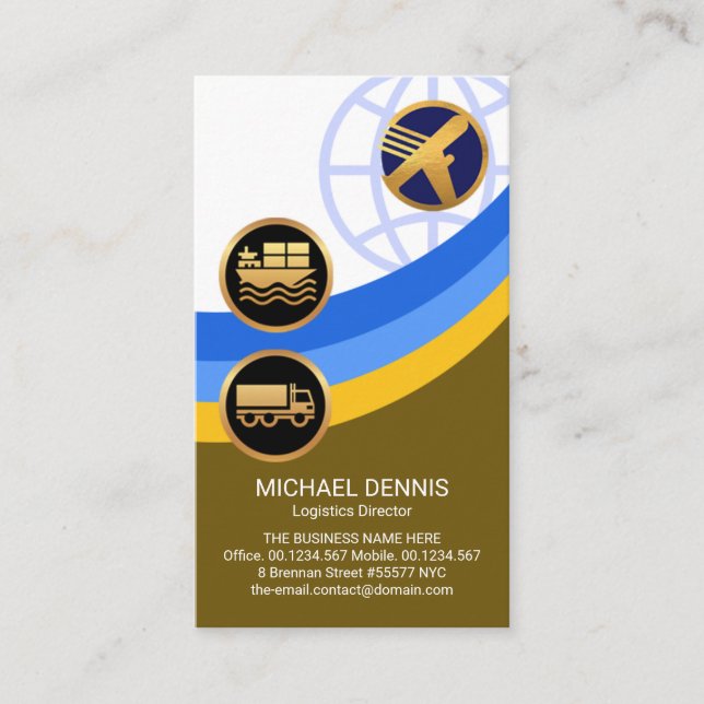 Hantering av försörjningskedjan för Lagrar på logi Visitkort (Framsida)