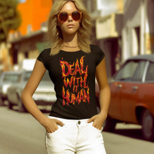 Hantering av mänskliga flammor t shirt
