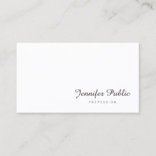 Hantering av skript Namn Elegant Minimalistisk mod Visitkort