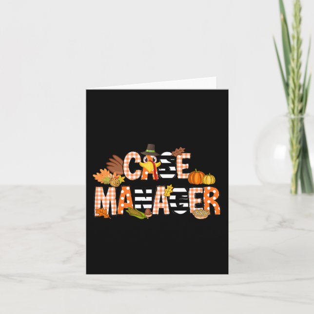 Hantering av Thanksgiving Fodral Kort (Framsida)