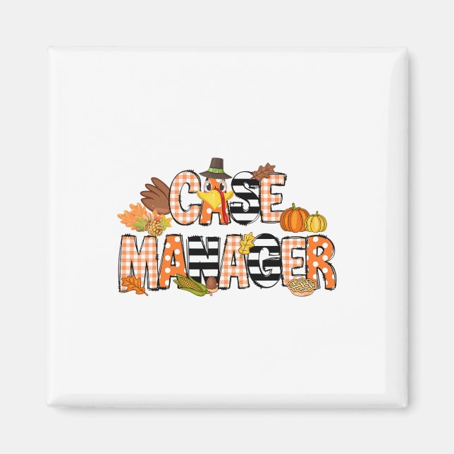 Hantering av Thanksgiving Fodral Magnet (Framsidan)