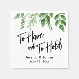 Hantering av vattenfärg för grön handskrift att ha pappersservett