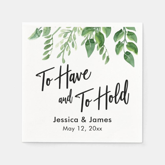 Hantering av vattenfärg för grön handskrift att ha pappersservett (Framsidan)