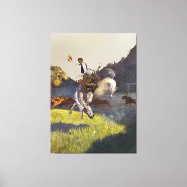 "Hantering av vissa Tuffar" Western konst Canvastryck (Framsida)