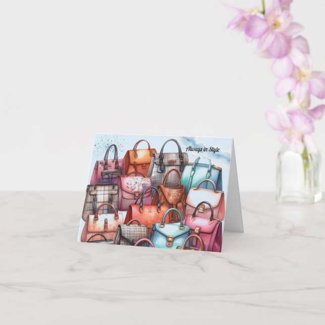 Hanteringskort för snyggt Chic Hälsning Kort (Orkide)