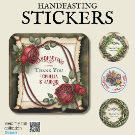 HANTERINGSSTÄCKARE FÖR FAVORS ENVELOPES CORD RUNT KLISTERMÄRKE