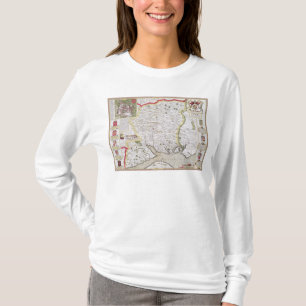 Hantshire som inristas av Jodocus Hondius T-shirt