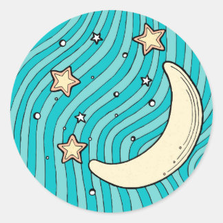 Hantverk för födelsedag för för barn för runt klistermärke