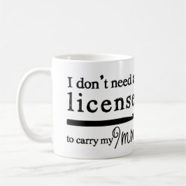 Hantverk för virkningkroklicens 9mm Två-Tonad mugg