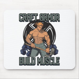 Hantverk Pansar Bygga Muskler Cosplay Gym Citat 1 Musmatta