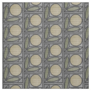 HantverkareFauxApplique (grått, grönt och kakier Tyg