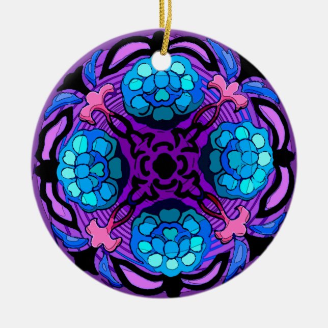 Hantverkarewintergarden (keramiska julgransprydnad keramik (Framsidan)