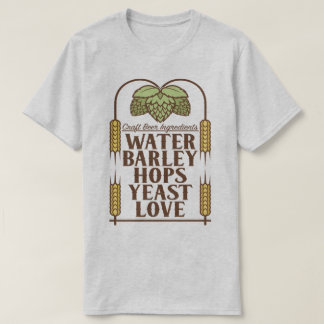 Hantverkölingredienser som bryggar bryggeriT-tröja Tröja