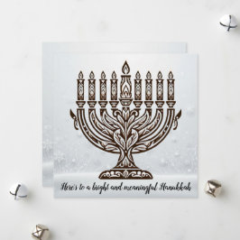 Hanukafirande Julkort