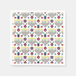 Hanukiah Hanukkah Menorah Party Pappersservett