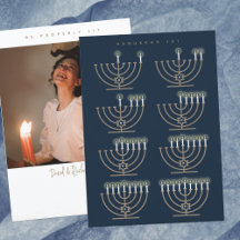 Hanukkah 101-fotokort för Hanukkah