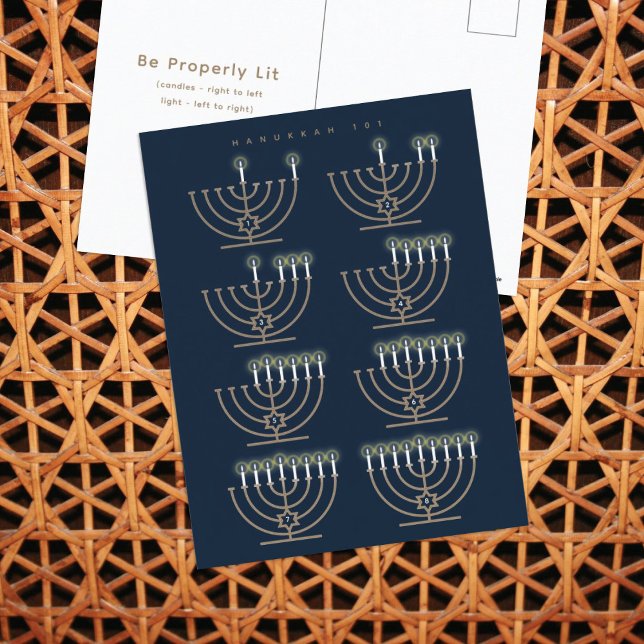 Hanukkah 101 Helgdag-vykort Helg Vykort (Skapare uppladdad)