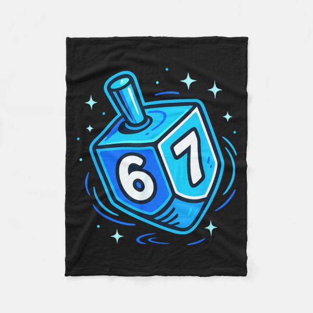 Hanukkah 67 Meme Chanukah Jewish Men Women Kids  Fleecefilt (Framsidan)