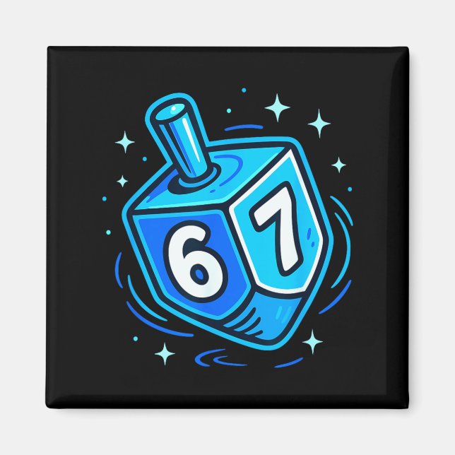 Hanukkah 67 Meme Chanukah Jewish Men Women Kids  Magnet (Framsidan)