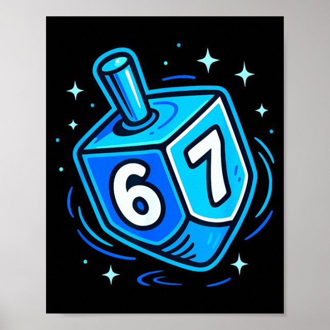 Hanukkah 67 Meme Chanukah Jewish Men Women Kids  Poster (Framsidan)