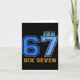 Hanukkah 67 Sex Sju Pojke Flicka Barn 67 Meme Hanu Kort