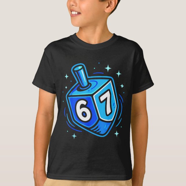 Hanukkah 67 Six Seven Boy Girl Kids 67 Meme Hanukk T Shirt (Framsida)
