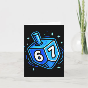 Hanukkah 67 Six Seven Pojke Flicka Barn 67 Meme Ha Kort