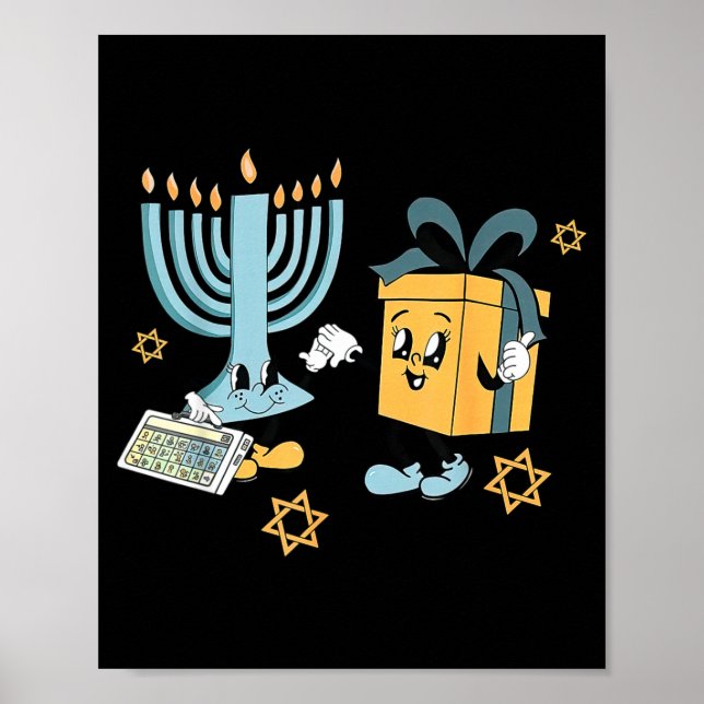 Hanukkah Aac Talterapi Therast Slp Kommunikation T Poster (Framsidan)