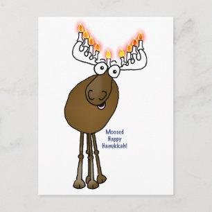 Hanukkah älg! helg vykort