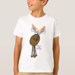 Hanukkah älg! tee<br><div class="desc">Denna tecknadälgmenora önskar lite dig en Moosed lycklig Hanukkah!</div>