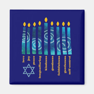 HANUKKAH Andlig Fruit Christian Magnet